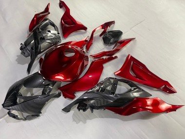 Discount 2023-2025 Red Carbon Fiber Kawasaki ZX6R Motorcycle Fairings Canada