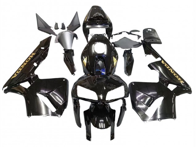 Discount 2005-2006 Black with Gold Logo Honda CBR600RR Motorcycle Fairings Canada