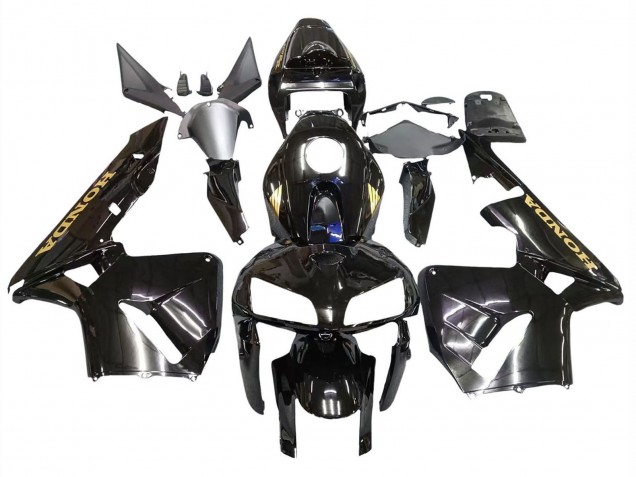 Discount 2005-2006 Black with Gold Logo Honda CBR600RR Motorcycle Fairings Canada