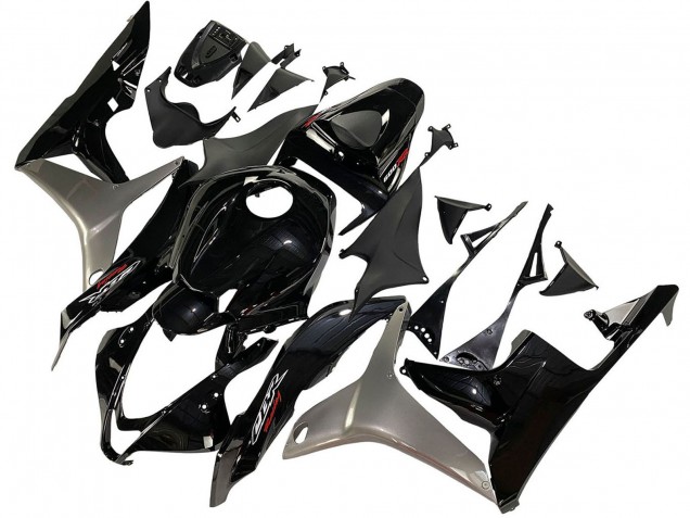 Discount 2007-2008 Silver Glossy Black Honda CBR600RR Motorcycle Fairing Kits Canada