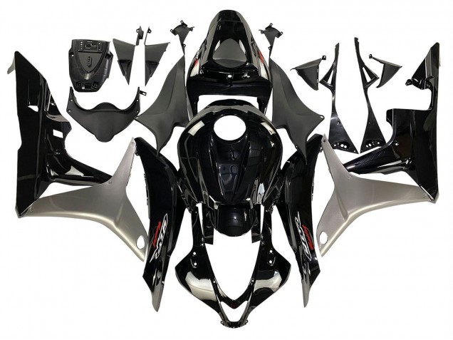 Discount 2007-2008 Silver Glossy Black Honda CBR600RR Motorcycle Fairing Kits Canada