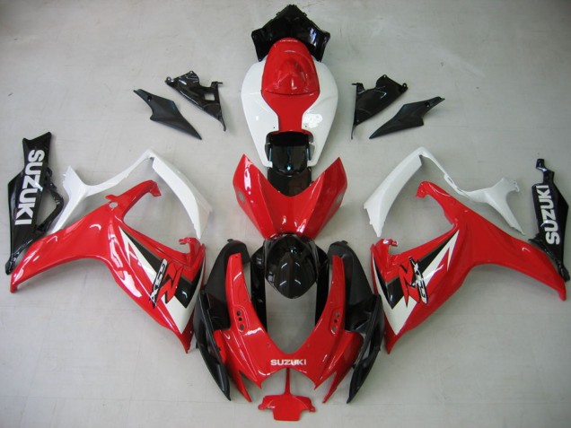 Discount 2006-2007 White Red Glossy Black Suzuki GSXR 600 / GSXR 750 Motorcycle Fairing Canada
