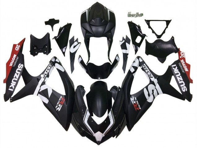 Discount 2008-2010 Matte Black Red White Suzuki GSXR 600 / GSXR 750 Motorcycle Fairings Canada