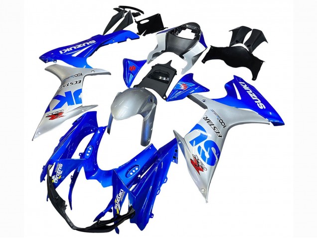Discount 2011-2024 Blue Silver Ecstar Suzuki GSXR 600 / GSXR 750 Motorcycle Fairings Canada