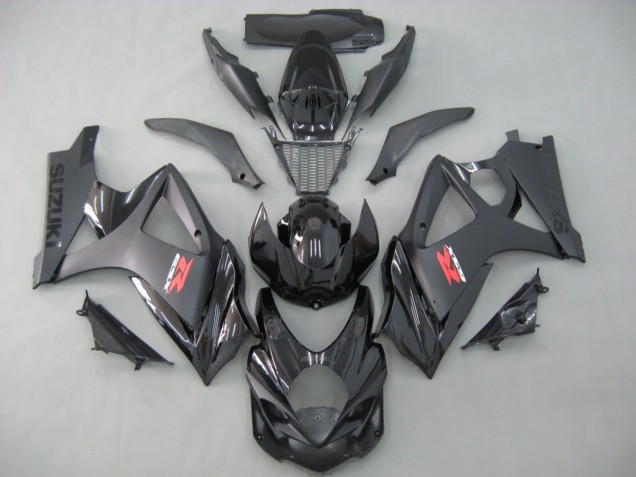 Discount 2007-2008 Matte Black Glossy Black Suzuki GSXR 1000 Motorcycle Fairings Canada