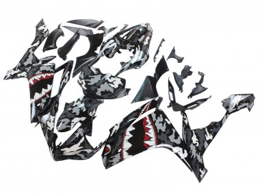 Discount 2007-2008 Grey White Camouflage Shark Yamaha YZF 1000 R1 Motorcycle Fairings Canada