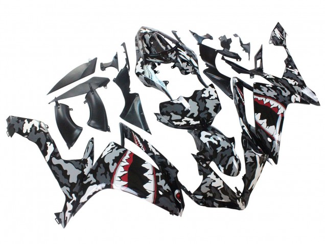 Discount 2007-2008 Grey White Camouflage Shark Yamaha YZF 1000 R1 Motorcycle Fairings Canada