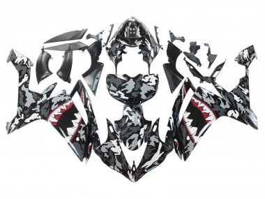 Discount 2007-2008 Grey White Camouflage Shark Yamaha YZF 1000 R1 Motorcycle Fairings Canada