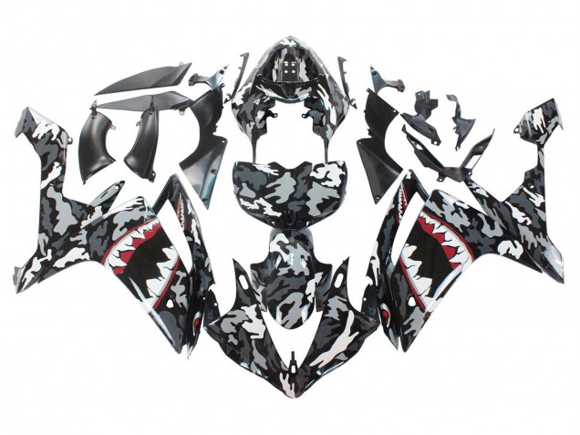Discount 2007-2008 Grey White Camouflage Shark Yamaha YZF 1000 R1 Motorcycle Fairings Canada