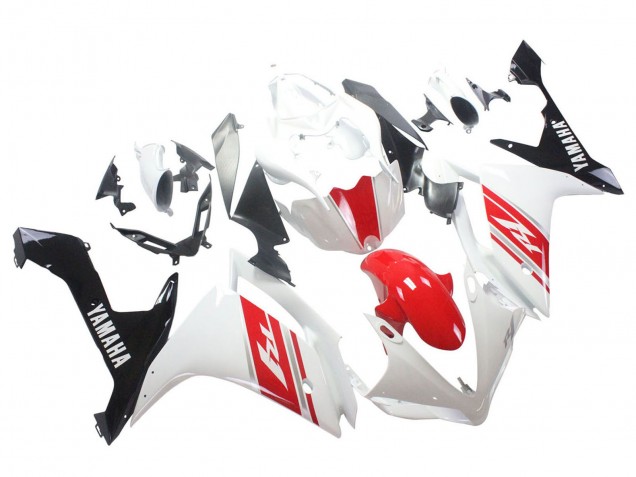 Discount 2007-2008 White Red Black Yamaha YZF 1000 R1 Motorcycle Fairing Canada