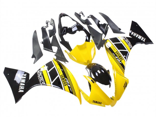 Discount 2012-2014 Yellow White Black Yamaha YZF 1000 R1 Motorcycle Fairings Canada
