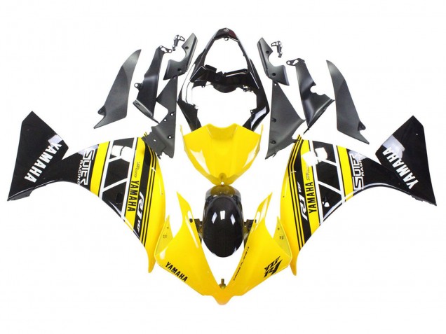 Discount 2012-2014 Yellow White Black Yamaha YZF 1000 R1 Motorcycle Fairings Canada