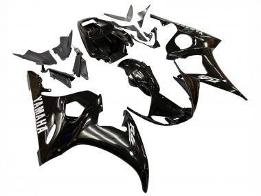 Discount 2003-2004 Glossy Black White Decals Yamaha YZF R6 Motorcycle Fairings Canada