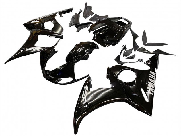 Discount 2003-2004 Glossy Black White Decals Yamaha YZF R6 Motorcycle Fairings Canada