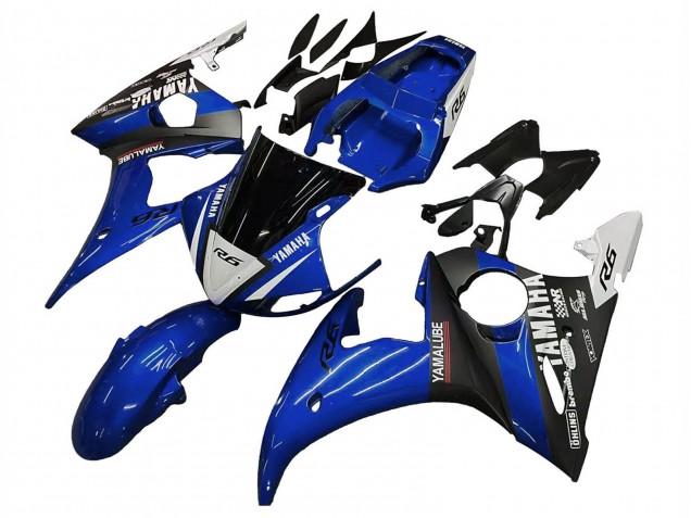 Discount 2003-2004 Blue White Glossy Black Yamalube Yamaha YZF R6 Motorcycle Fairings Canada