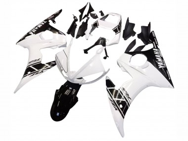 Discount 2003-2004 White Glossy Black Yamaha YZF R6 Motorcycle Fairing Canada