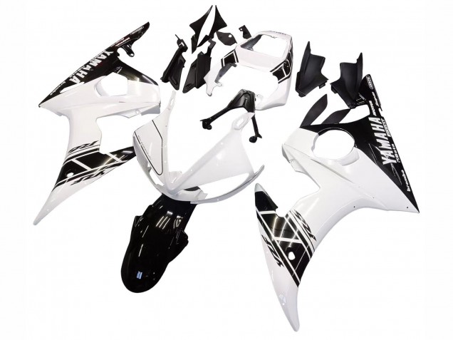 Discount 2003-2004 White Glossy Black Yamaha YZF R6 Motorcycle Fairing Canada