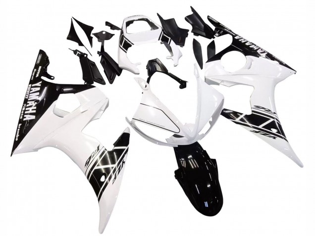 Discount 2003-2004 White Glossy Black Yamaha YZF R6 Motorcycle Fairing Canada