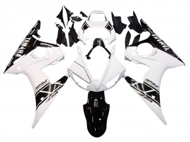 Discount 2003-2004 White Glossy Black Yamaha YZF R6 Motorcycle Fairing Canada