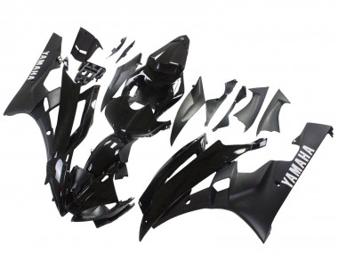 Discount 2006-2007 Glossy Black Matte Black Yamaha YZF 600 R6 Motorcycle Fairings Canada