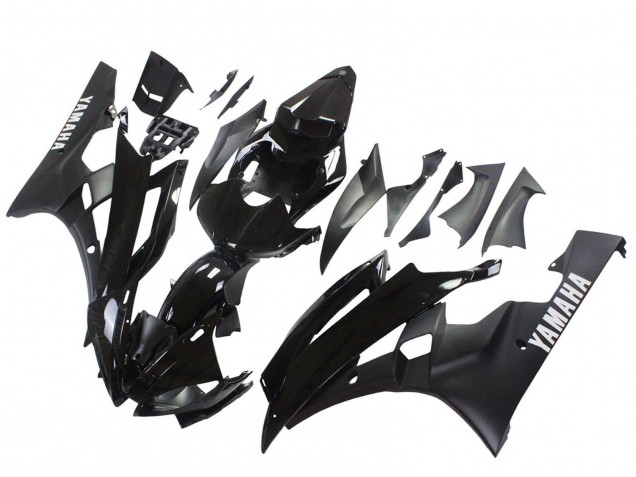 Discount 2006-2007 Glossy Black Matte Black Yamaha YZF 600 R6 Motorcycle Fairings Canada