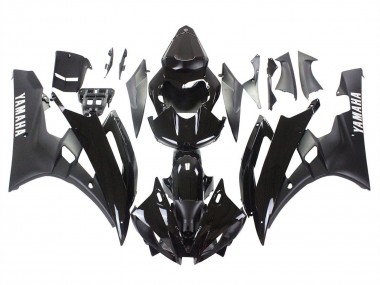 Discount 2006-2007 Glossy Black Matte Black Yamaha YZF 600 R6 Motorcycle Fairings Canada