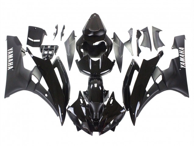 Discount 2006-2007 Glossy Black Matte Black Yamaha YZF 600 R6 Motorcycle Fairings Canada