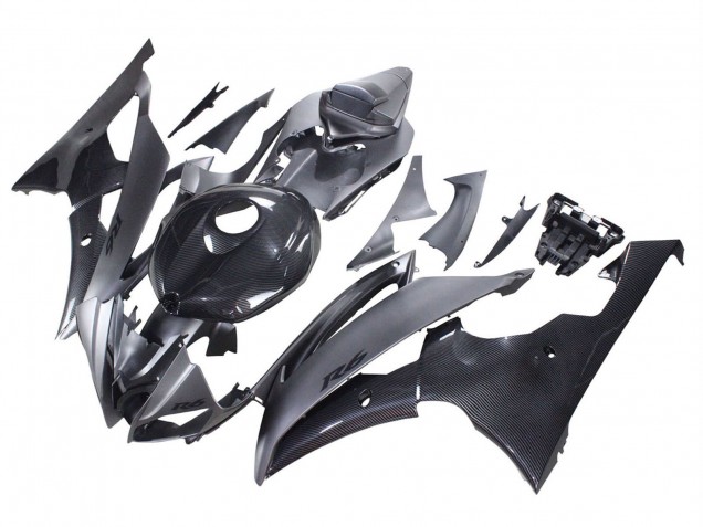 Discount 2008-2016 Grey Black Carbon Fiber Style Yamaha YZF 600 R6 Motorcycle Fairings Canada