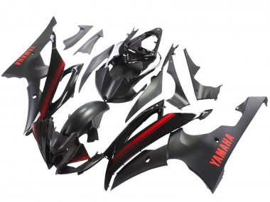 Discount 2008-2016 Glossy Black Matte Black Red Stripe Yamaha YZF 600 R6 Motorcycle Fairings Canada