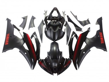 Discount 2008-2016 Glossy Black Matte Black Red Stripe Yamaha YZF 600 R6 Motorcycle Fairings Canada