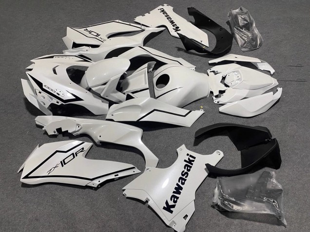 Discount 2021-2025 Pearl White Black Kawasaki ZX10R Motorcycle Fairings Canada