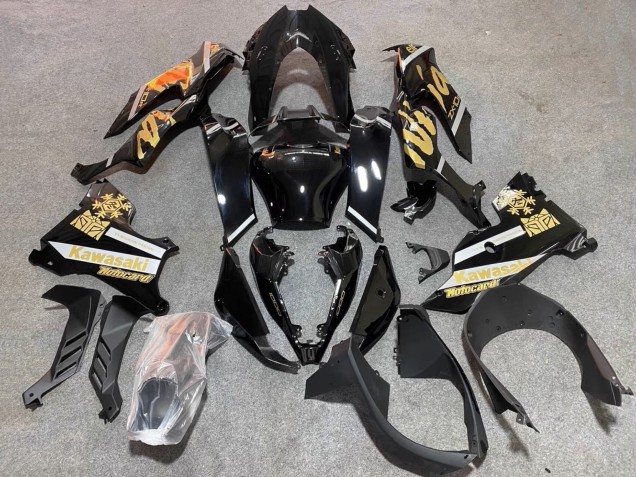 Discount 2021-2025 Glossy Black Gold Elf Snow Kawasaki ZX10R Motorcycle Fairings Canada