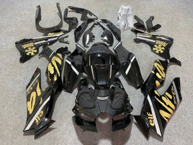 Discount 2021-2025 Glossy Black Gold Elf Snow Kawasaki ZX10R Motorcycle Fairings Canada
