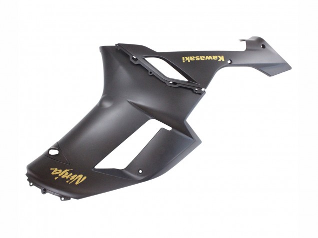 Discount 2007-2008 Matte Black with Yellow Logo Ninja Kawasaki ZX6R Motorcycle Fairings Canada