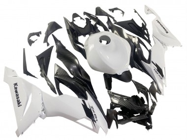 Discount 2019-2022 White Black Carbon Fiber Kawasaki ZX6R Motorcycle Fairings Canada