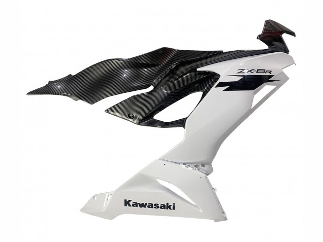 Discount 2019-2022 White Black Carbon Fiber Kawasaki ZX6R Motorcycle Fairings Canada