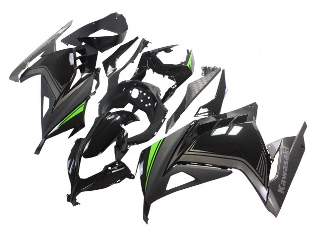 Discount 2013-2024 Glossy Black Matte Black Green Kawasaki EX300 Motorcycle Fairings Canada