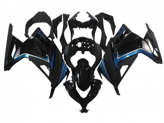Discount 2013-2024 Glossy Black Blue Kawasaki EX300 Motorcycle Fairings Canada