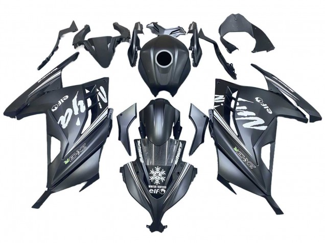 Discount 2013-2017 Matte Black White Elf Snow Kawasaki EX300 Motorcycle Fairings Canada