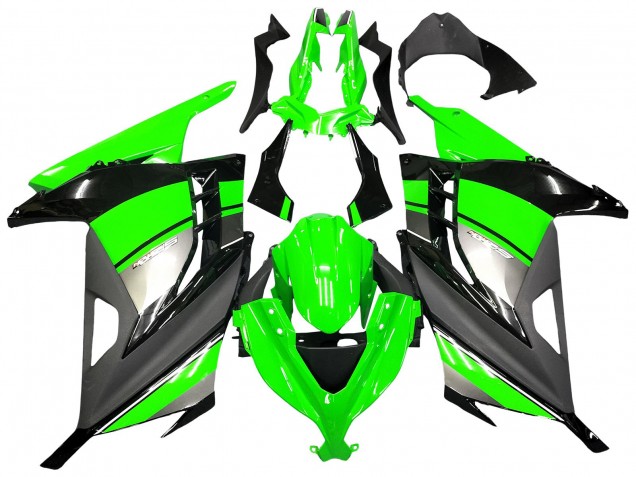 Discount 2013-2024 Green Silver Black Kawasaki EX300 Motorcycle Fairings Canada