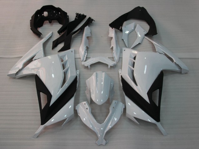 Discount 2013-2024 Glossy White Black Kawasaki EX300 Motorcycle Fairings Canada