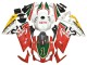 Discount 2006-2011 White Red Green Aprilia RS125 Motorcycle Fairings Canada