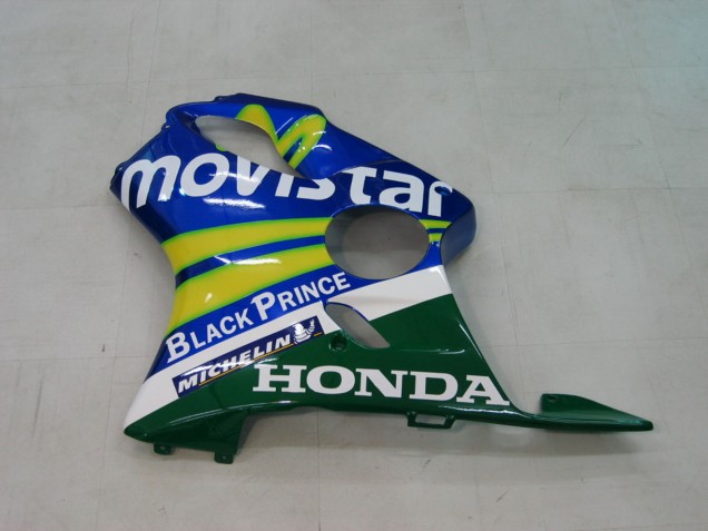 Discount 2004-2007 Blue Yellow Green MoviStar Honda CBR600 F4i Motorcycle Fairings Canada