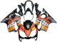 Discount 2004-2007 Matte Black Orange Rossi Honda CBR600 F4i Motorcycle Fairings Canada