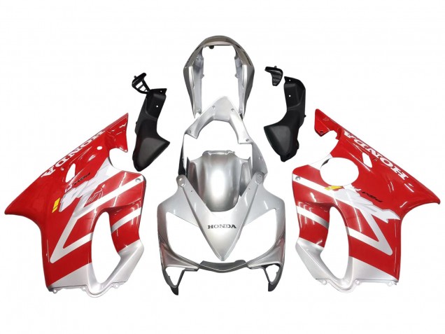 Discount 2004-2007 Silver Red Honda CBR600 F4i Motorcycle Fairings Canada