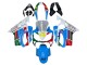 Discount 2004-2007 White Blue Green Red Honda CBR600 F4i Motorcycle Fairings Canada