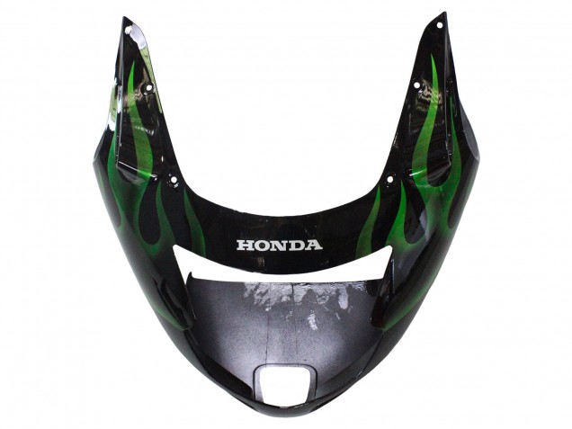 Discount 1996-2007 Glossy Black Green Flame Honda CBR1100XX Blackbird Motorcycle Fairing Canada