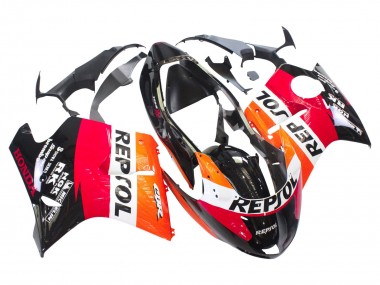 Discount 1996-2007 Orange White Red Glossy Black Repsol Honda CBR1100XX Blackbird Abs Motorcycle Fairings Canada