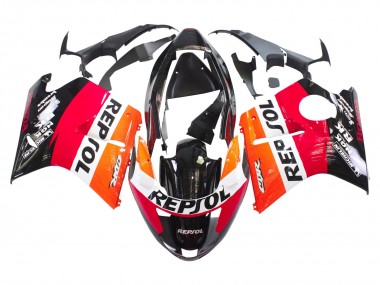 Discount 1996-2007 Orange White Red Glossy Black Repsol Honda CBR1100XX Blackbird Abs Motorcycle Fairings Canada