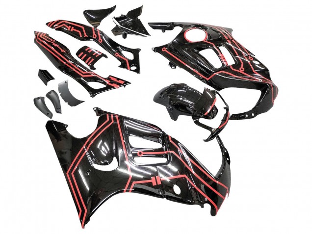 Discount 1997-1998 Red Glossy Black Honda CBR600 F3 Motorcycle Fairing Kits Canada